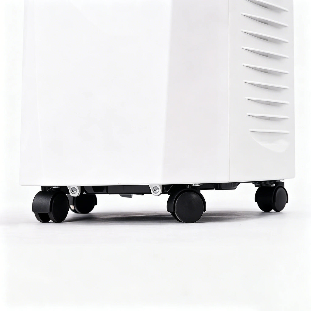 Vakoda Portable Air Conditioner smooth rolling wheels detail - effortless room-to-room mobility