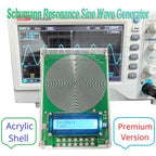 Schumann Resonance Sine Wave VanotCine Frequency Generator with electronic components and display.