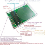 Electronic device with labeled components on a white background