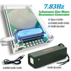 Schumann Sine Wave Resonance VanotCine Frequency Generator with accessories on a white background
