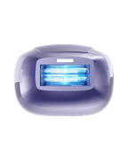 Purple UV light Veliss Pro 10S IPL Hair Removal Device on a white background