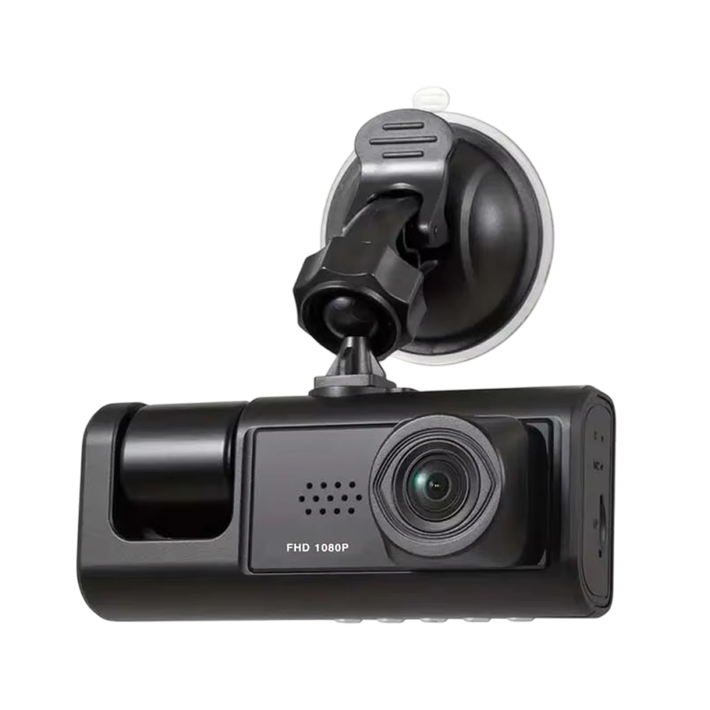 VisiDryve Dashcam with a suction cup on a white background