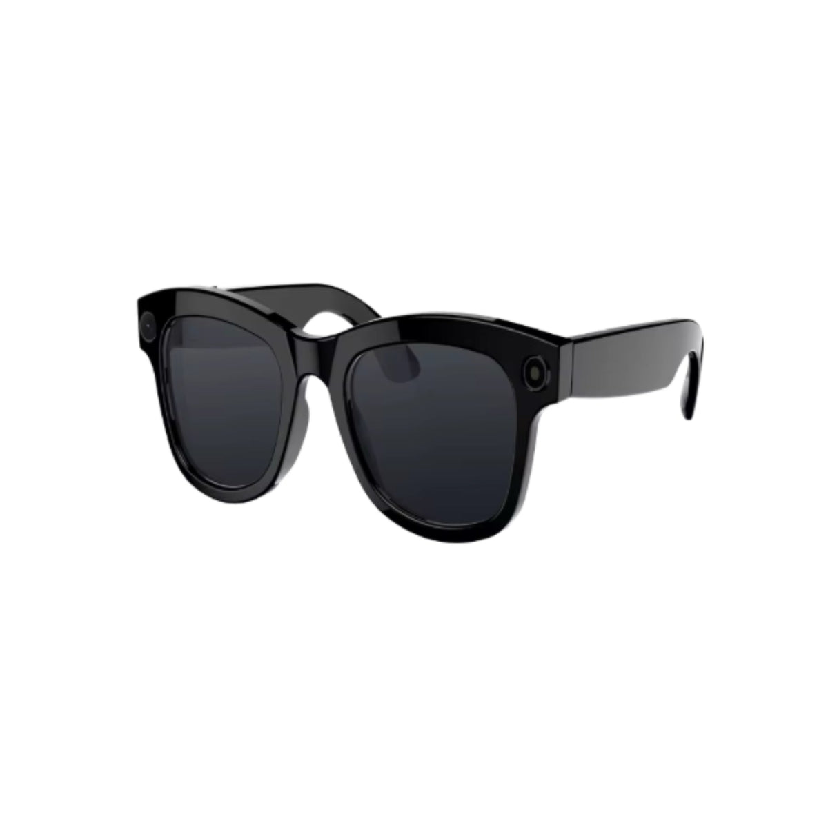 Black Visioxe AI Smart Glasses on a white background