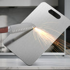 Wavel Titanium Cutting Board with knife