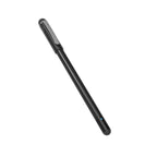 Black stylus pen on a white background