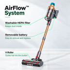 Airvac V18 Cordless Vacuum Cleaner cleaning options around the home