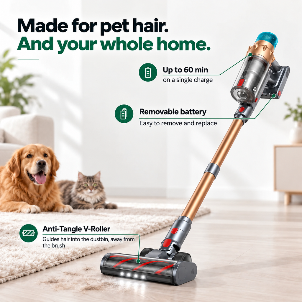 Airvac V18 Cordless Vacuum Cleaner detail view