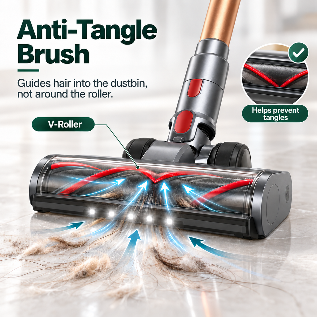 Airvac V18 Cordless Vacuum Cleaner Eco, Standard and Max power modes