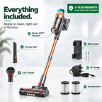Airvac V18 Cordless Vacuum Cleaner complete kit and accessories