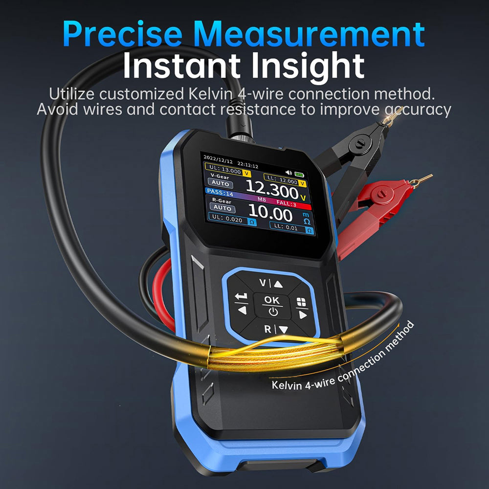 AvieHast Battery Internal Resistance Tester close-up view