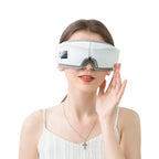 ComfaEye Eye Massager being worn