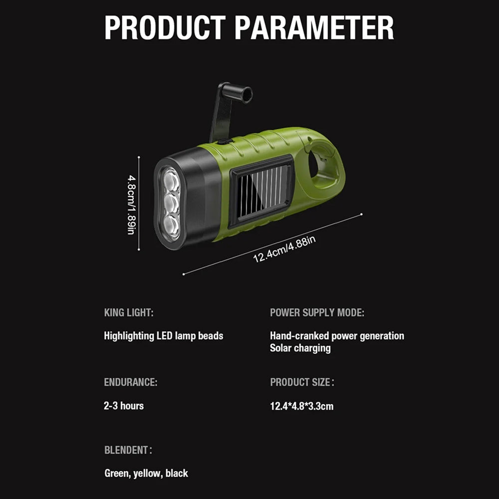 DynoBeax Wind Up Torch angled view