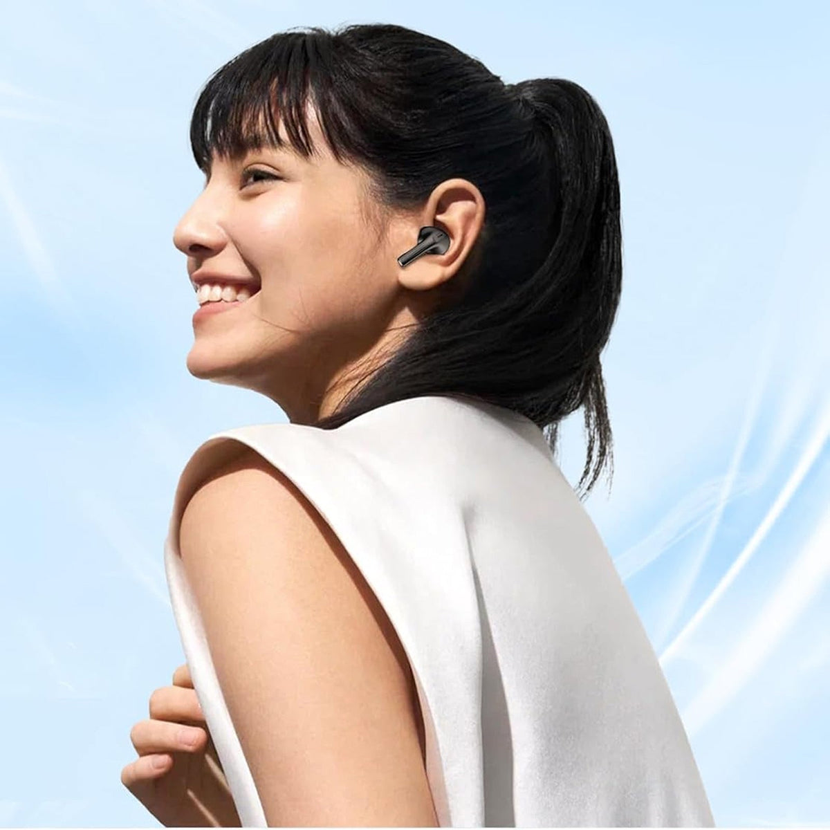 EchoeBloc Sleep Earbuds in use