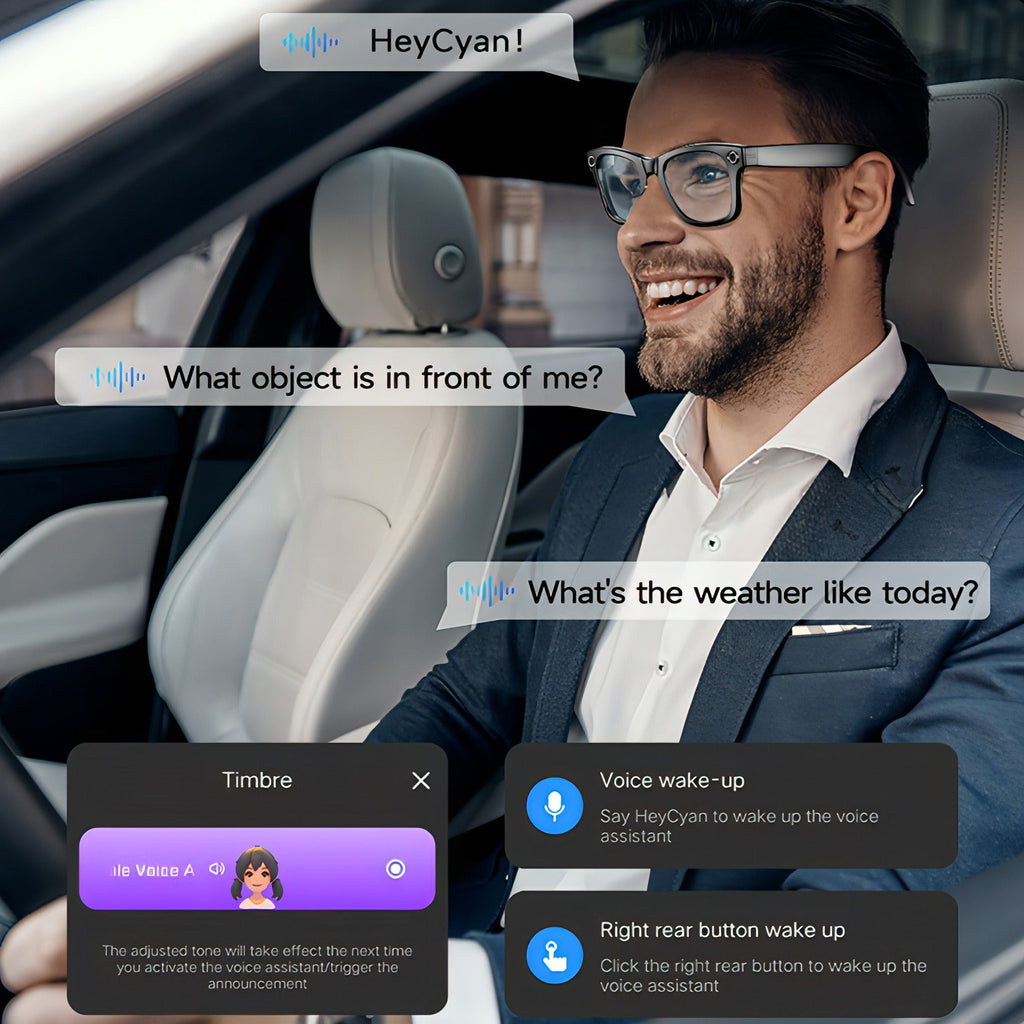 Fenzora Smart Glasses EIS video stabilisation
