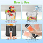 JucySpin Portable Blender in gray