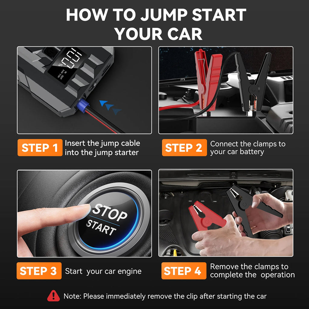 JumpeVolt Car Jump Starter close-up