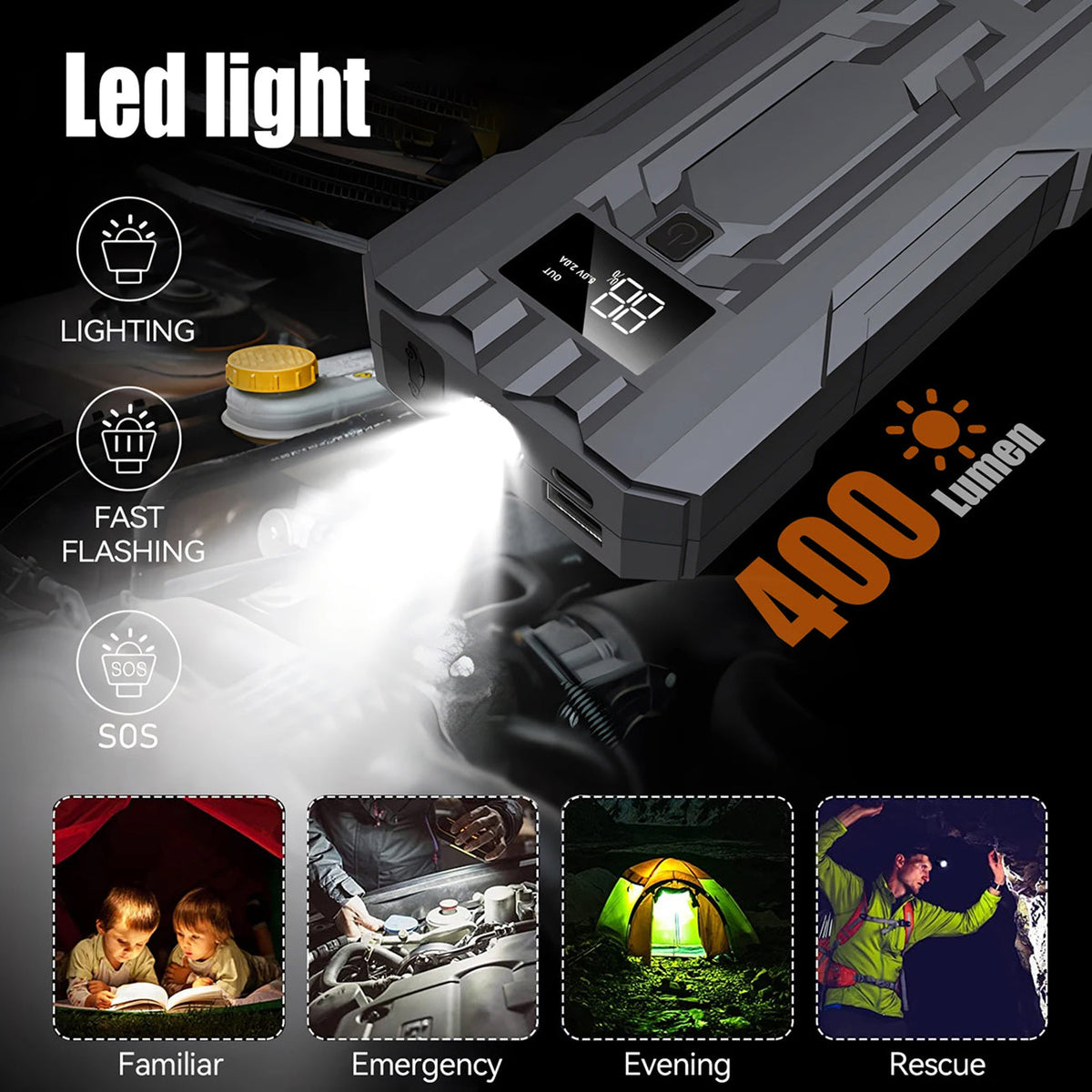 JumpeVolt Car Jump Starter detail photo