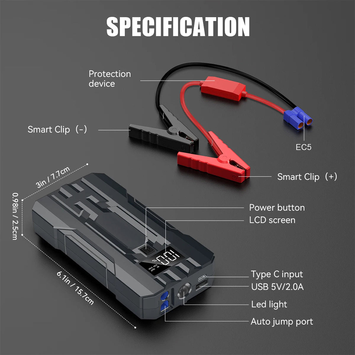 JumpeVolt Car Jump Starter gallery view