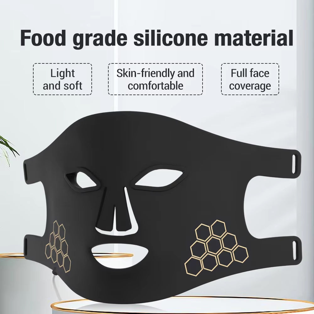 LumieVibe LED Face Mask in use