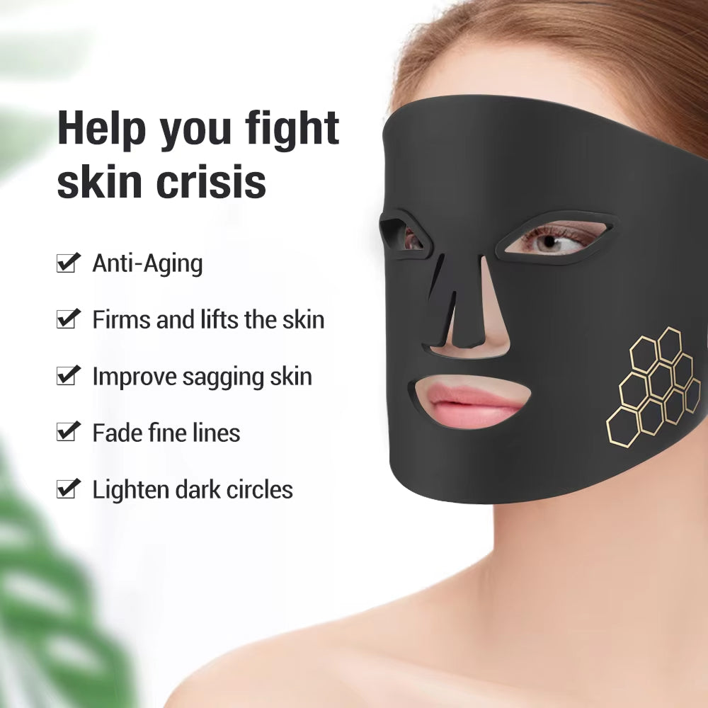 LumieVibe LED Face Mask light modes overview