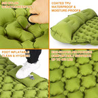 MatpiVat Double Camping Mattress foot pump detail