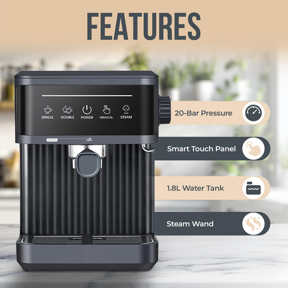 MelaZost Espresso Machine product view