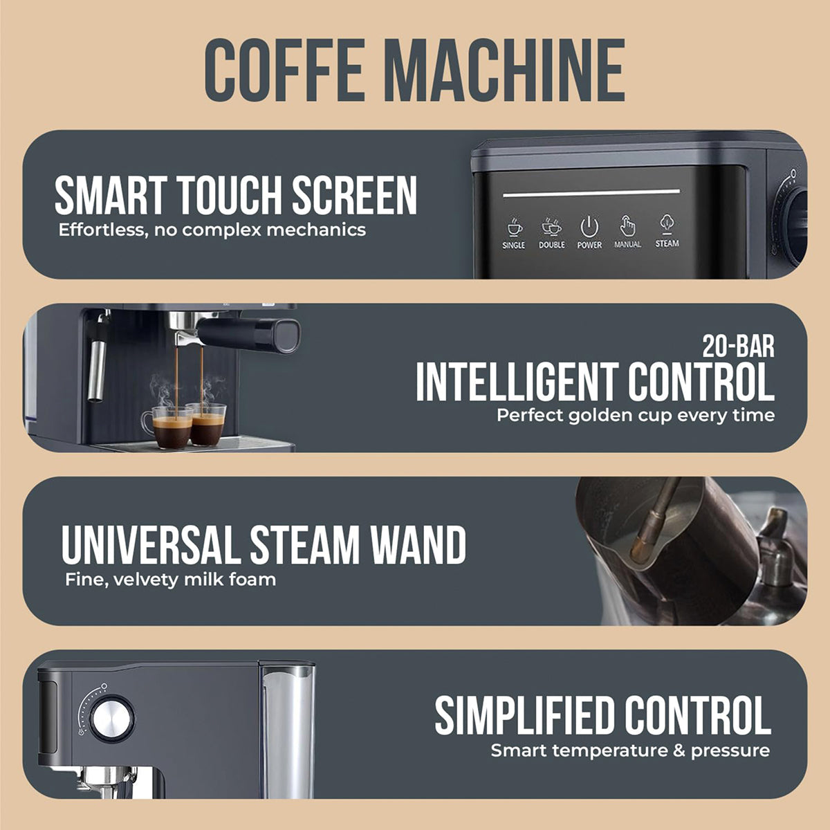 MelaZost Espresso Machine showcase image