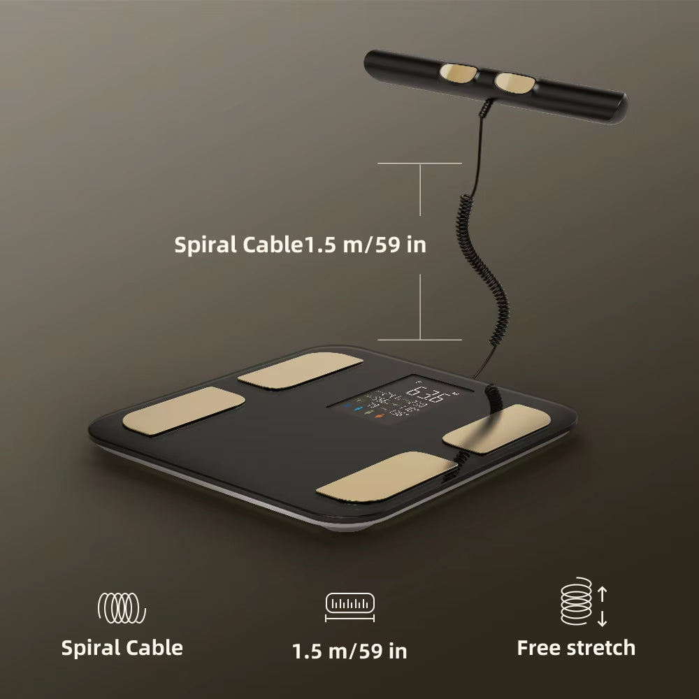 MetriNexus Smart Body Composition Scale dual-electrode BIA measurement