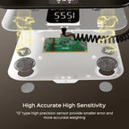 MetriNexus Smart Body Composition Scale handheld electrode in use