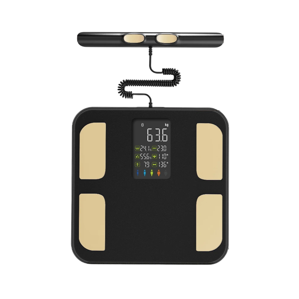 MetriNexus Smart Body Composition Scale with handheld electrode unit
