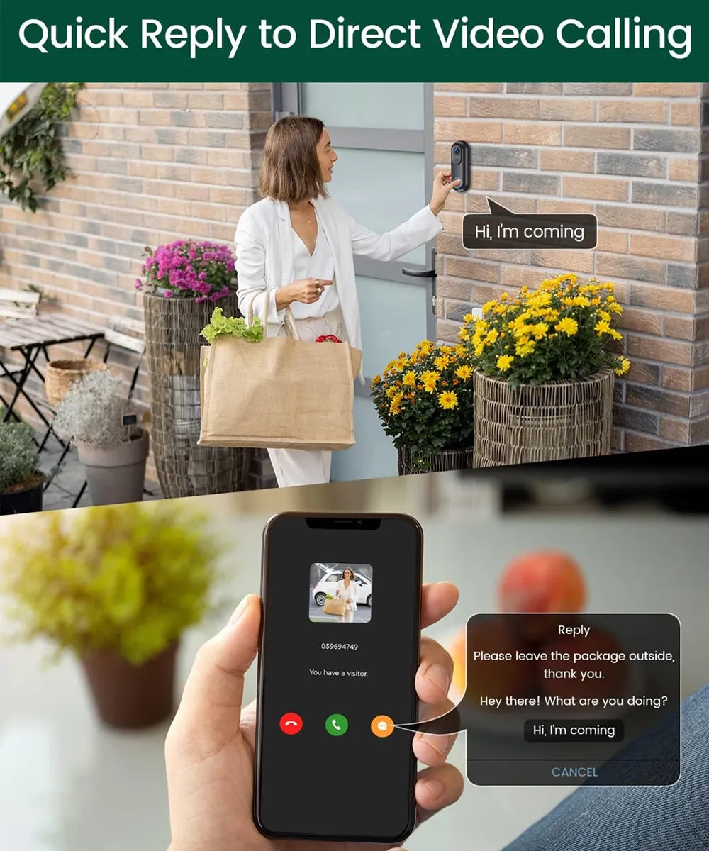 Noventrixa 2K Smart Wireless Doorbell features overview
