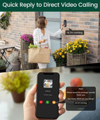 Noventrixa 2K Smart Wireless Doorbell features overview