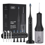 Noventrixa 5-Mode Sonic Toothbrush & Water Flosser Combo travel ready