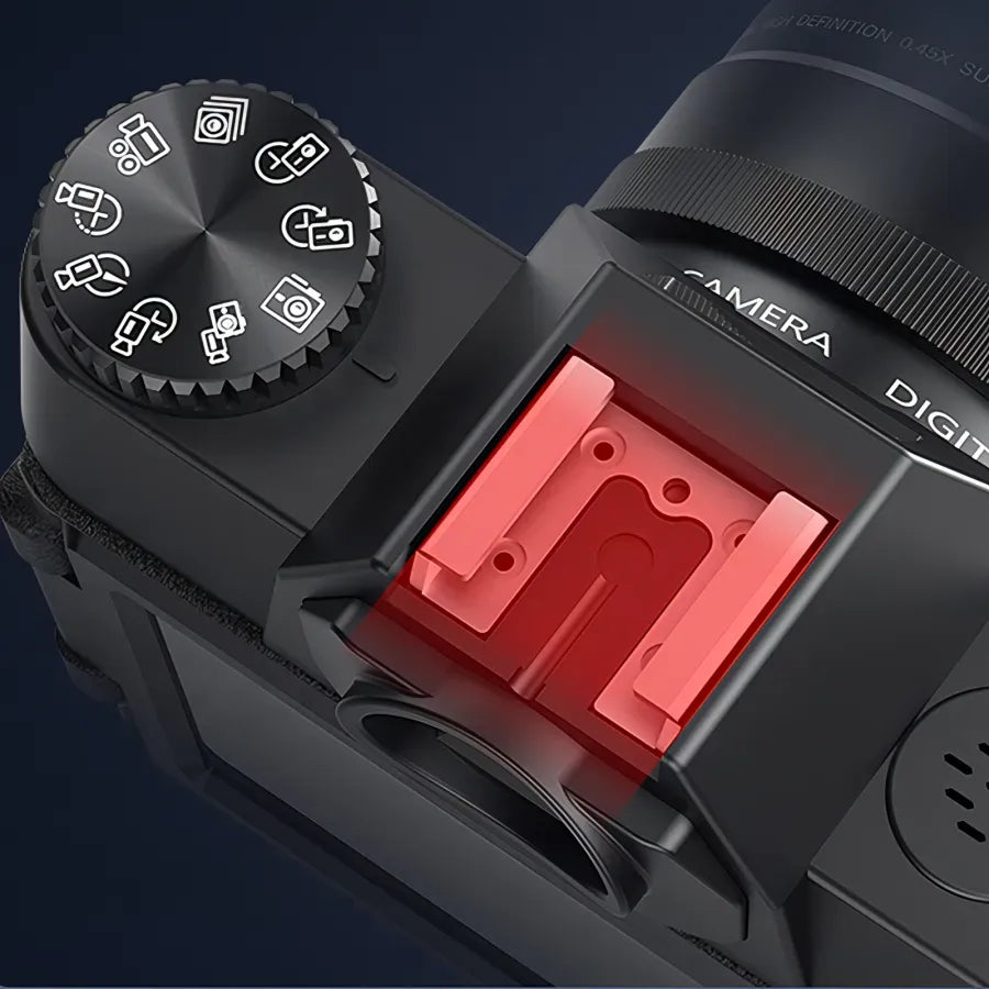 Noventrixa 6K Digital Camera external wide-angle and macro lens support