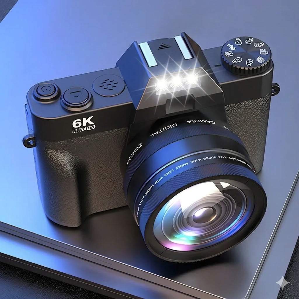 Noventrixa 6K Digital Camera wireless Wi-Fi transfer