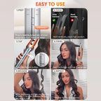 Noventrixa Automatic Hair Curler curl result