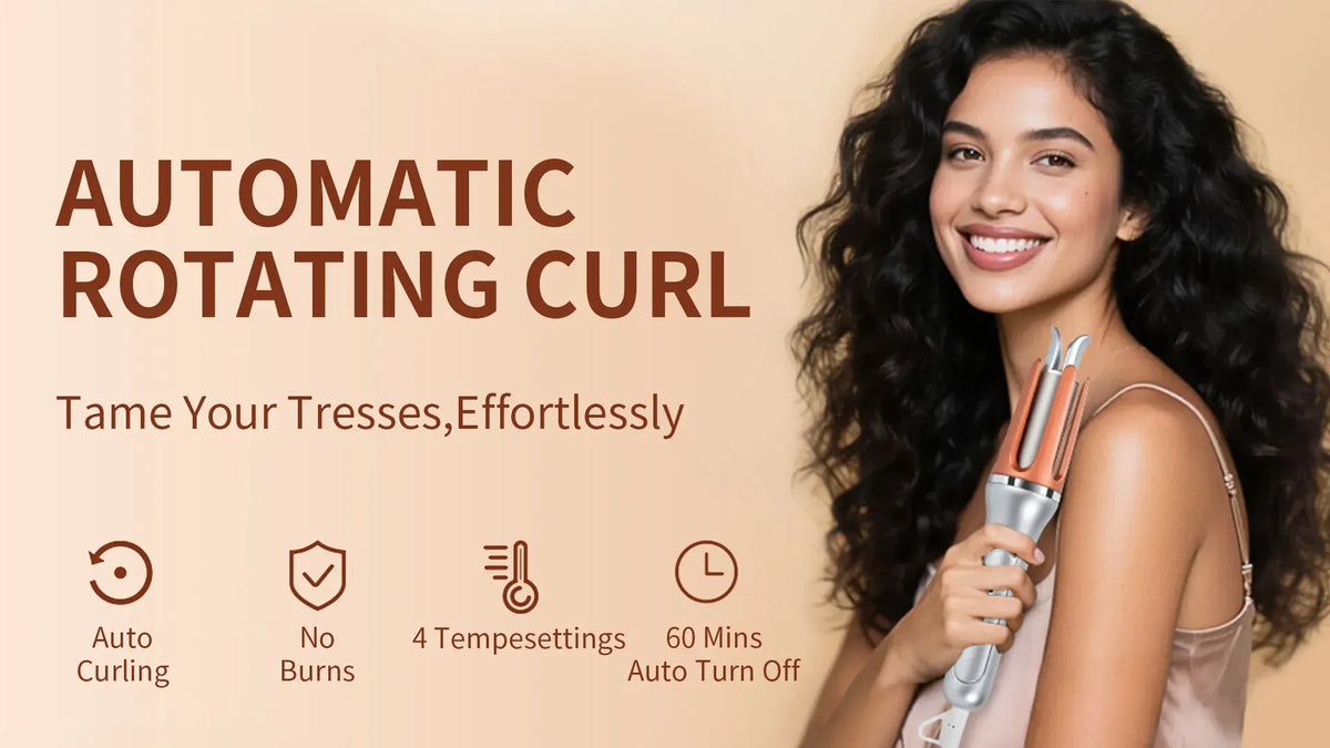 Noventrixa Automatic Hair Curler feature banner