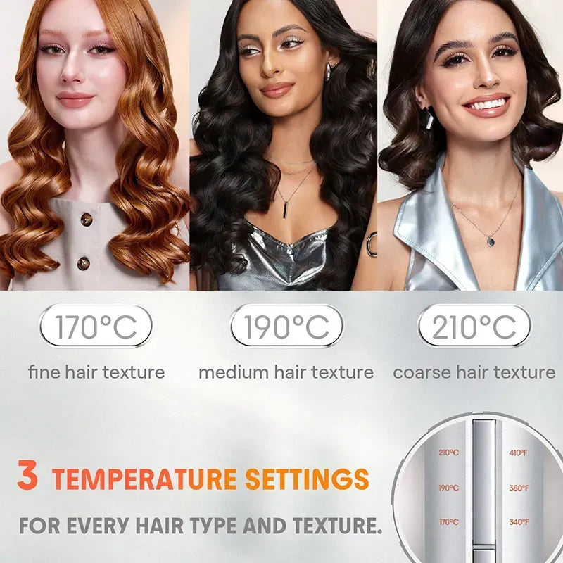 Noventrixa Automatic Hair Curler styling in use