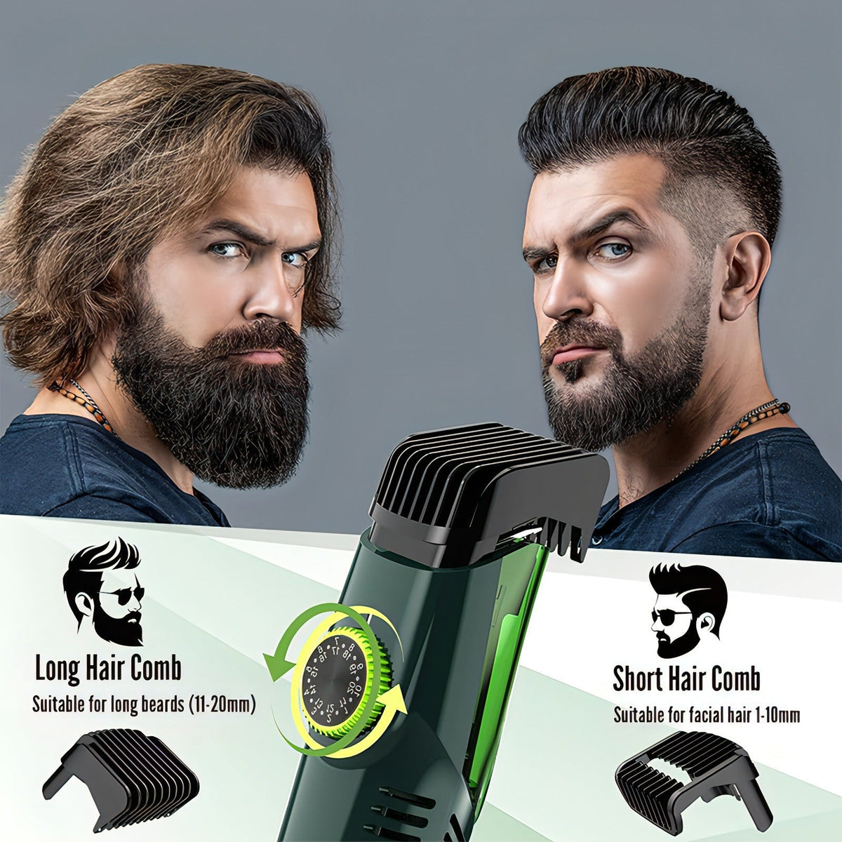 Noventrixa Beard Trimmer feature illustration