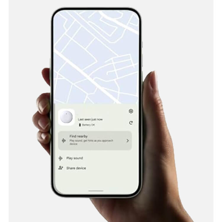 Noventrixa Bluetooth Item Tracker Apple and Google network support