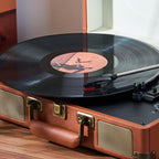 Noventrixa Bluetooth Record Player anti-vibration turntable mechanism
