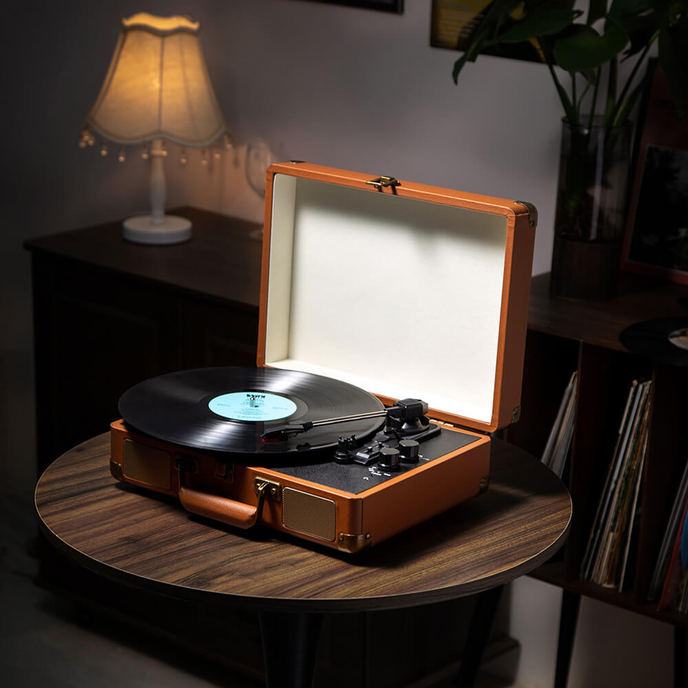 Noventrixa Bluetooth Record Player design detail