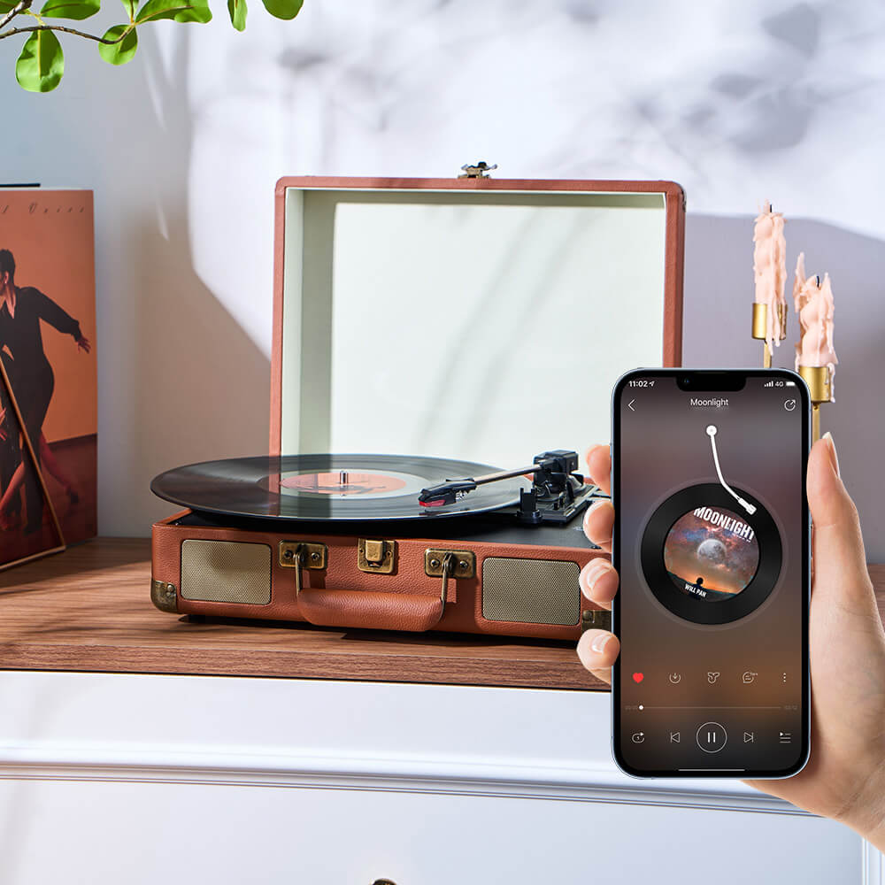 Noventrixa Bluetooth Record Player detail view
