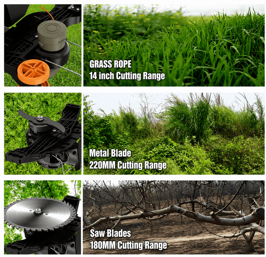 Noventrixa Cordless Brushless Strimmer 3-level height adjustment