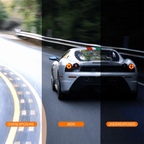 Noventrixa Dash Cam Front and Rear continuous recording with parking protection