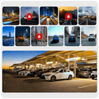 Noventrixa Dash Cam Front and Rear Wi-Fi app control