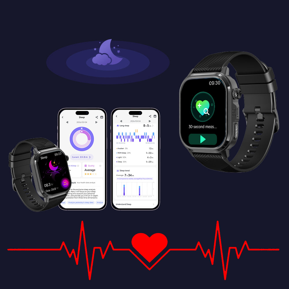 Noventrixa GPS Smartwatch AI health analysis