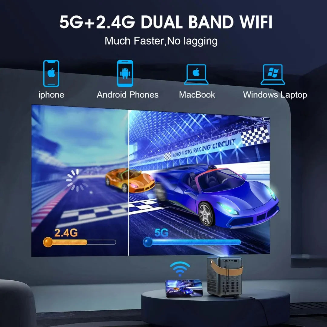 Noventrixa Portable HD Smart Projector alternate view