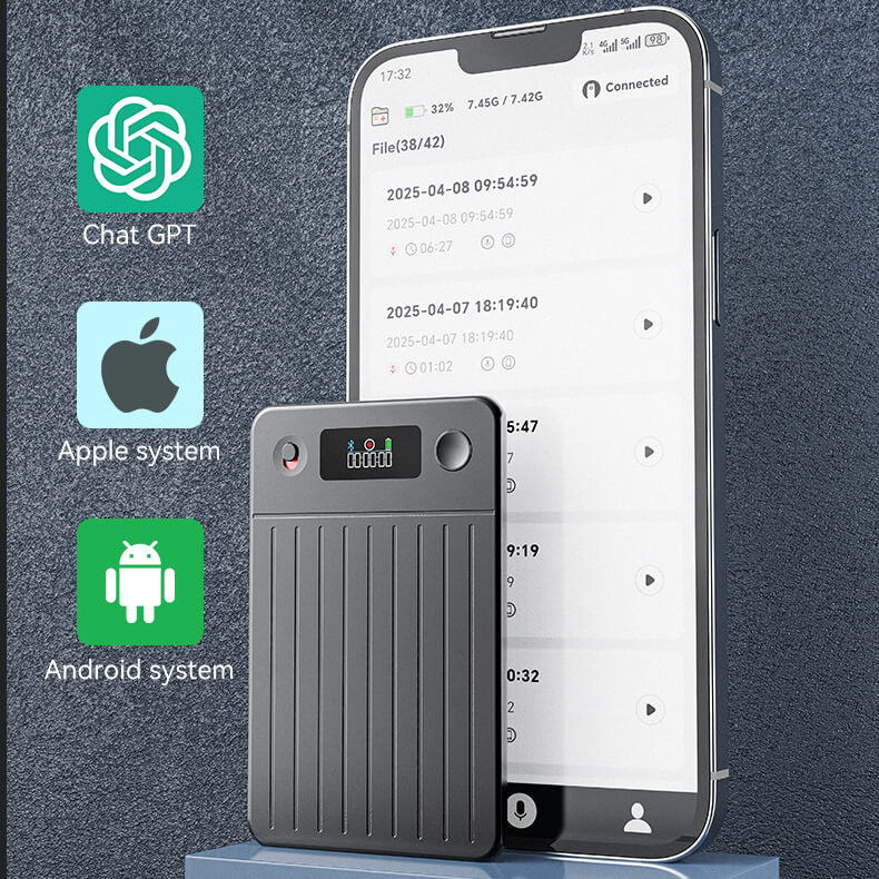 Noventrixa Smart AI Voice Recorder design overview