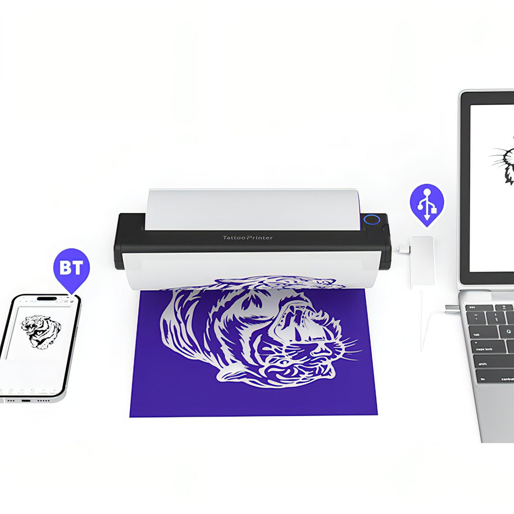Noventrixa Tattoo Printer how-to guide: connecting and printing
